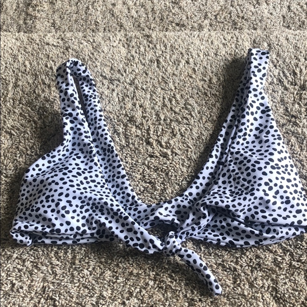Spotted bikini top